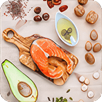 image of foods with fatty acids