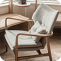 image of a chair with pillow for lumbar support