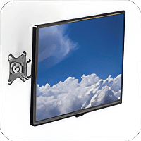 image of a screen with monitor arm. 