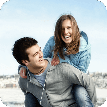 image of man giving a piggy back ride
