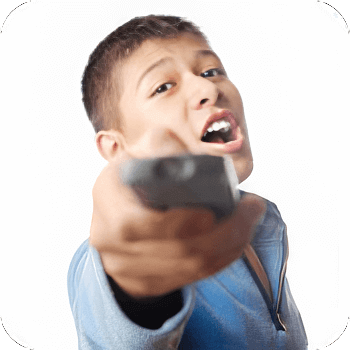 image of man with remote