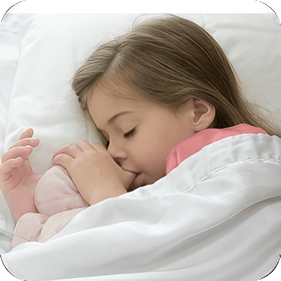 image of sleeping young girl